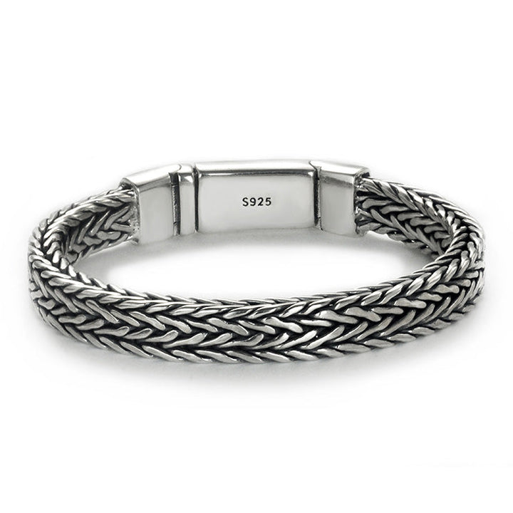 7mm Personalized 925 Silver Bracelet Engraved For Men | Men's Bracelet Silver With Engraving - Remisia