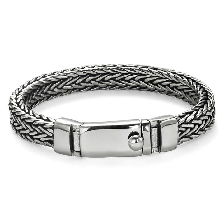 7mm Personalized 925 Silver Bracelet Engraved For Men | Men's Bracelet Silver With Engraving - Remisia
