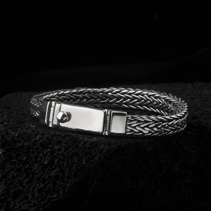 7mm Personalized 925 Silver Bracelet Engraved For Men | Men's Bracelet Silver With Engraving - Remisia