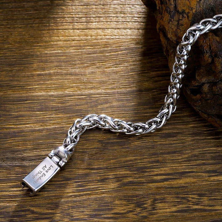 9mm Personalized Bracelet with Engraving for Men Silver 925 | Personalized Name Gifts Bracelet Men - Remisia
