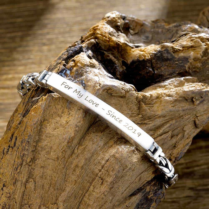 5mm Silver 925 Byzantine Chain Bracelet Men Women With Engraving | Personalized Gifts Bracelet Silver For Men Women