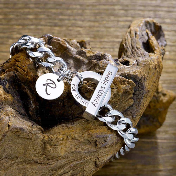 Couples Silver Bracelet With Engraving For Couples | Personalized Silver Bracelet Men Women With Engraving - Remisia
