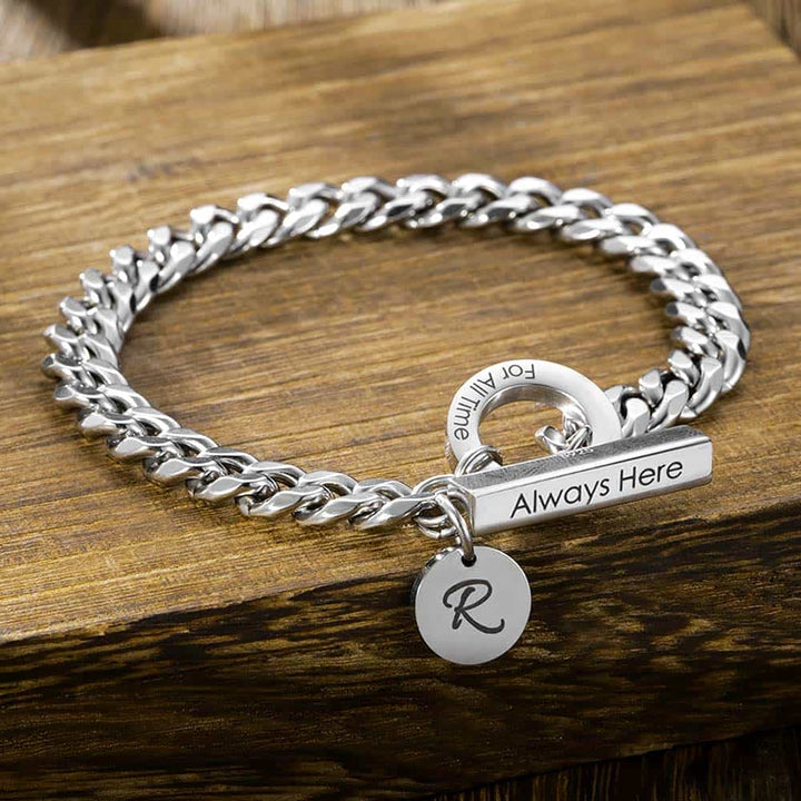 Couples Silver Bracelet With Engraving For Couples | Personalized Silver Bracelet Men Women With Engraving - Remisia